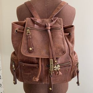 Lucky brand leather backpack